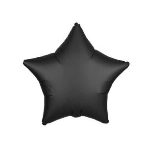 x3 Black Star Helium Balloons